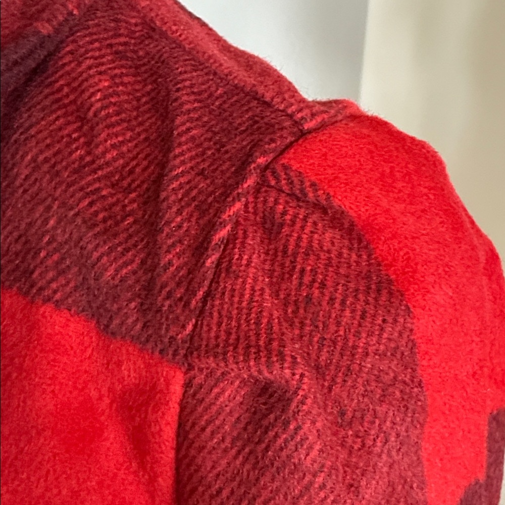 G by Giuliana Black Label Red and Black Wool Blend coat - Picture 8 of 10